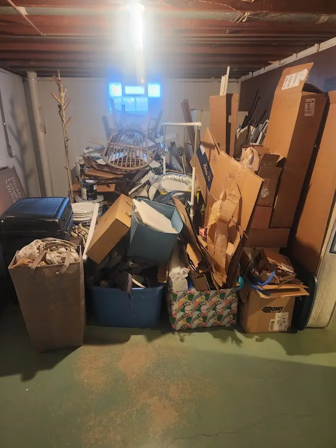 Roll-off dumpster container at job site for Concrete Dumpster Rental in Howard